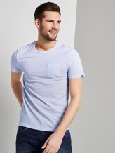 Schlichtes T-Shirt - Männer - white waves design Schlichtes T-Shirt - Männer - white waves design - 5 - TOM TAILOR
