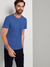 Schlichtes T-Shirt - Männer - violet blue waves design Schlichtes T-Shirt - Männer - violet blue waves design - 5 - TOM TAILOR