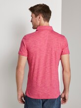 Meliertes Poloshirt - Männer - neon pink coloured melange Meliertes Poloshirt - Männer - neon pink coloured melange - 2 - TOM TAILOR