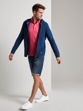 Meliertes Poloshirt - Männer - neon pink coloured melange Meliertes Poloshirt - Männer - neon pink coloured melange - 3 - TOM TAILOR
