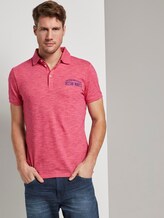 Meliertes Poloshirt - Männer - neon pink coloured melange Meliertes Poloshirt - Männer - neon pink coloured melange - 5 - TOM TAILOR