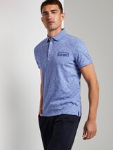 Meliertes Poloshirt - Männer - violet blue coloured melange Meliertes Poloshirt - Männer - violet blue coloured melange - 5 - TOM TAILOR
