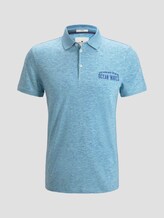 Meliertes Poloshirt - Männer - teal coloured melange Meliertes Poloshirt - Männer - teal coloured melange - 7 - TOM TAILOR