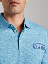 Meliertes Poloshirt - Männer - teal coloured melange Meliertes Poloshirt - Männer - teal coloured melange - 9 - TOM TAILOR