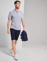 Poloshirt mit Kontraststreifen - Männer - Light Stone Grey Melange Poloshirt mit Kontraststreifen - Männer - Light Stone Grey Melange - 3 - TOM TAILOR