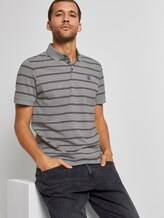 Gestreiftes Poloshirt - Männer - grey melange stripe Gestreiftes Poloshirt - Männer - grey melange stripe - 5 - TOM TAILOR