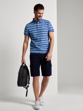 Gestreiftes Poloshirt - Männer - blue melange stripe Gestreiftes Poloshirt - Männer - blue melange stripe - 3 - TOM TAILOR
