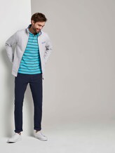 Gestreiftes Poloshirt - Männer - teal melange stripe Gestreiftes Poloshirt - Männer - teal melange stripe - 3 - TOM TAILOR