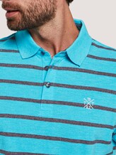 Gestreiftes Poloshirt - Männer - teal melange stripe Gestreiftes Poloshirt - Männer - teal melange stripe - 9 - TOM TAILOR