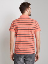 Striped polo shirt - Men - neon pink melange stripe Striped polo shirt - Men - neon pink melange stripe - 2 - TOM TAILOR