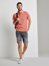 Striped polo shirt - Men - neon pink melange stripe Striped polo shirt - Men - neon pink melange stripe - 3 - TOM TAILOR