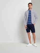 Striped T-shirt - Men - violet blue bold watery stripe Striped T-shirt - Men - violet blue bold watery stripe - 3 - TOM TAILOR