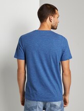 Striped T-shirt - Men - shiny royal blue stripe Striped T-shirt - Men - shiny royal blue stripe - 2 - TOM TAILOR