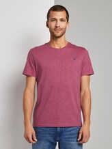 Gestreiftes T-Shirt - Männer - neon pink stripe Gestreiftes T-Shirt - Männer - neon pink stripe - 1 - TOM TAILOR