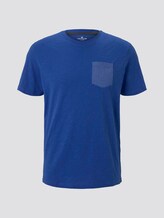 T-Shirt mit Tasche auf der Brust - Männer - Shiny Royal T-Shirt mit Tasche auf der Brust - Männer - Shiny Royal - 7 - TOM TAILOR