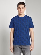 Gemustertes T-Shirt - Männer - blue water coral design Gemustertes T-Shirt - Männer - blue water coral design - 1 - TOM TAILOR