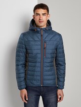 Leichte Steppjacke mit Kapuze - Männer - Dark Denim Blue Leichte Steppjacke mit Kapuze - Männer - Dark Denim Blue - 1 - TOM TAILOR