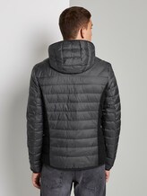 Leichte Steppjacke mit Kapuze - Männer - grey melange structure Leichte Steppjacke mit Kapuze - Männer - grey melange structure - 2 - TOM TAILOR