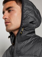 Leichte Steppjacke mit Kapuze - Männer - grey melange structure Leichte Steppjacke mit Kapuze - Männer - grey melange structure - 9 - TOM TAILOR