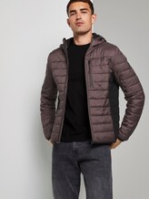 Leichte Steppjacke mit Kapuze - Männer - bordeaux dark melange Leichte Steppjacke mit Kapuze - Männer - bordeaux dark melange - 5 - TOM TAILOR