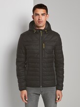 Lightweight quilted jacket with a hood - Men - Black Lightweight quilted jacket with a hood - Men - Black - 1 - TOM TAILOR