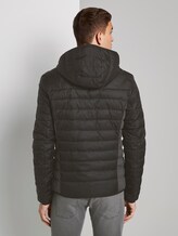 Lightweight quilted jacket with a hood - Men - Black Lightweight quilted jacket with a hood - Men - Black - 2 - TOM TAILOR