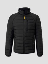 Hybrid quilted jacket with a stand-up collar - Men - Black Hybrid quilted jacket with a stand-up collar - Men - Black - 7 - TOM TAILOR