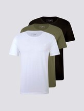 Basic T-Shirt im Dreierpack - Männer - White Basic T-Shirt im Dreierpack - Männer - White - 7 - TOM TAILOR Denim