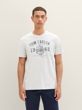 Basic T-Shirt im Dreierpack - Männer - Middle Grey Melange Basic T-Shirt im Dreierpack - Männer - Middle Grey Melange - 1 - TOM TAILOR