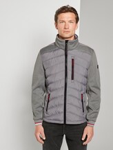 Hybridjacke mit abnehmbarer Kapuze - Männer - Medium Silver Grey Hybridjacke mit abnehmbarer Kapuze - Männer - Medium Silver Grey - 1 - TOM TAILOR