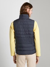 Lightweight quilted vest with a stand-up collar - Women - Sky Captain Blue Lightweight quilted vest with a stand-up collar - Women - Sky Captain Blue - 2 - TOM TAILOR