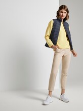 Lightweight quilted vest with a stand-up collar - Women - Sky Captain Blue Lightweight quilted vest with a stand-up collar - Women - Sky Captain Blue - 3 - TOM TAILOR