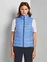 Lichtgewicht gewatteerd vest met opstaande kraag - Vrouwen - sea blue Lichtgewicht gewatteerd vest met opstaande kraag - Vrouwen - sea blue - 1 - TOM TAILOR