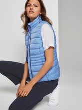Lichtgewicht gewatteerd vest met opstaande kraag - Vrouwen - sea blue Lichtgewicht gewatteerd vest met opstaande kraag - Vrouwen - sea blue - 5 - TOM TAILOR