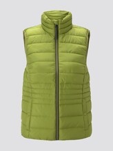 Lightweight quilted vest with a stand-up collar - Women - wood green Lightweight quilted vest with a stand-up collar - Women - wood green - 7 - TOM TAILOR