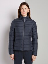 Lightweight quilted jacket with a stand-up collar - Women - Sky Captain Blue Lightweight quilted jacket with a stand-up collar - Women - Sky Captain Blue - 1 - TOM TAILOR