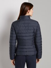 Lightweight quilted jacket with a stand-up collar - Women - Sky Captain Blue Lightweight quilted jacket with a stand-up collar - Women - Sky Captain Blue - 2 - TOM TAILOR