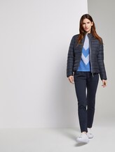 Lightweight quilted jacket with a stand-up collar - Women - Sky Captain Blue Lightweight quilted jacket with a stand-up collar - Women - Sky Captain Blue - 3 - TOM TAILOR