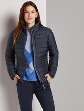 Lightweight quilted jacket with a stand-up collar - Women - Sky Captain Blue Lightweight quilted jacket with a stand-up collar - Women - Sky Captain Blue - 5 - TOM TAILOR