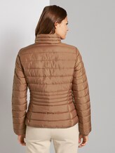 Lightweight quilted jacket with a stand-up collar - Women - light chestnut Lightweight quilted jacket with a stand-up collar - Women - light chestnut - 2 - TOM TAILOR