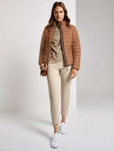 Lightweight quilted jacket with a stand-up collar - Women - light chestnut Lightweight quilted jacket with a stand-up collar - Women - light chestnut - 3 - TOM TAILOR