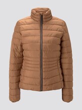 Lightweight quilted jacket with a stand-up collar - Women - light chestnut Lightweight quilted jacket with a stand-up collar - Women - light chestnut - 7 - TOM TAILOR