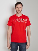 T-Shirt mit Fußball-EM-Print - Männer - brilliant red T-Shirt mit Fußball-EM-Print - Männer - brilliant red - 1 - TOM TAILOR