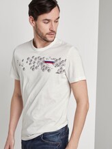T-Shirt mit Fußball-EM-Print - Männer - Coconut Cream T-Shirt mit Fußball-EM-Print - Männer - Coconut Cream - 5 - TOM TAILOR
