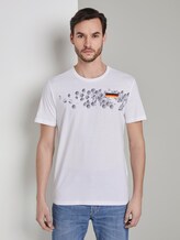 T-Shirt mit Fußball-EM-Print - Männer - White T-Shirt mit Fußball-EM-Print - Männer - White - 1 - TOM TAILOR