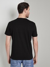 T-Shirt mit Fußball-EM-Print - Männer - Black T-Shirt mit Fußball-EM-Print - Männer - Black - 2 - TOM TAILOR