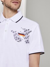 Sportliches Poloshirt mit Fußball-EM-Print - Männer - White Sportliches Poloshirt mit Fußball-EM-Print - Männer - White - 9 - TOM TAILOR