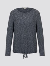 langarm Tshirt - Frauen - navy and white structure langarm Tshirt - Frauen - navy and white structure - 7 - TOM TAILOR