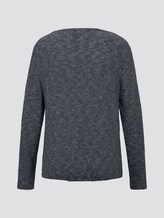 langarm Tshirt - Frauen - navy and white structure langarm Tshirt - Frauen - navy and white structure - 8 - TOM TAILOR
