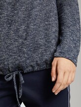 langarm Tshirt - Frauen - navy and white structure langarm Tshirt - Frauen - navy and white structure - 9 - TOM TAILOR